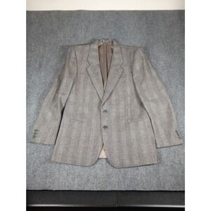 VTG Mani Giorgio Armani 100% Virgin Wool Made In Italy Gray Suit&Pants 41R 34X32
